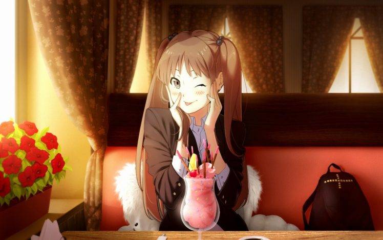anime Girls, Twintails, Wake Up Girls!, Okamoto Miyu HD Wallpaper Desktop Background