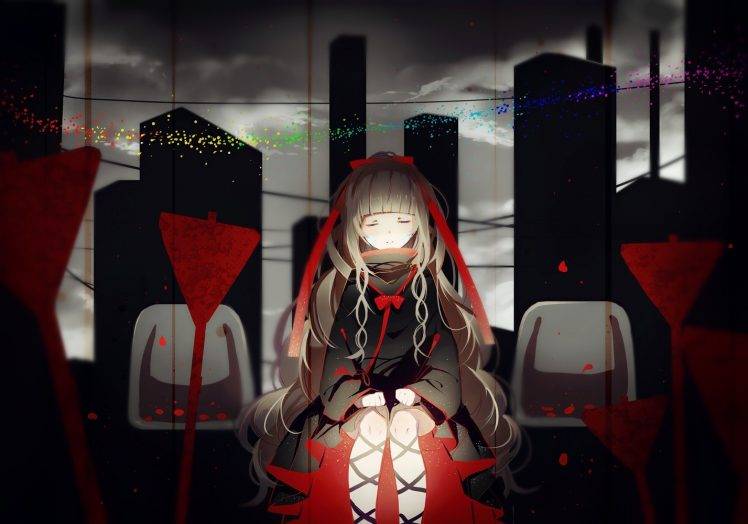 anime Girls, Closed Eyes, Kagerou Project HD Wallpaper Desktop Background