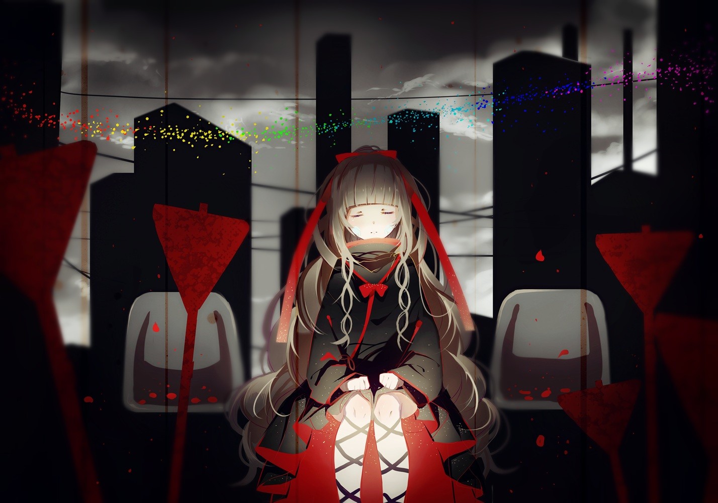 anime Girls, Closed Eyes, Kagerou Project Wallpaper