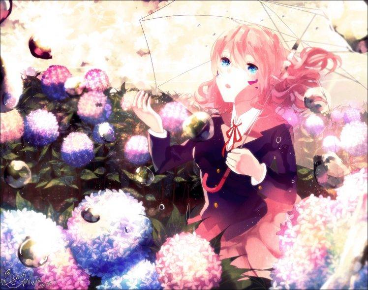 anime Girls, Umbrella, Original Characters HD Wallpaper Desktop Background