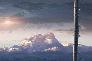 5 Centimeters Per Second, Anime, Mountain, Sunlight, Makoto Shinkai