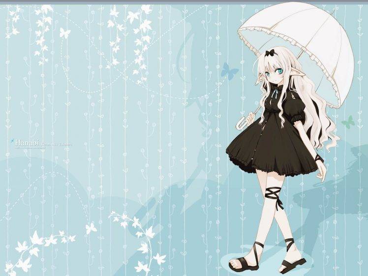 anime Girls, Umbrella, Original Characters HD Wallpaper Desktop Background