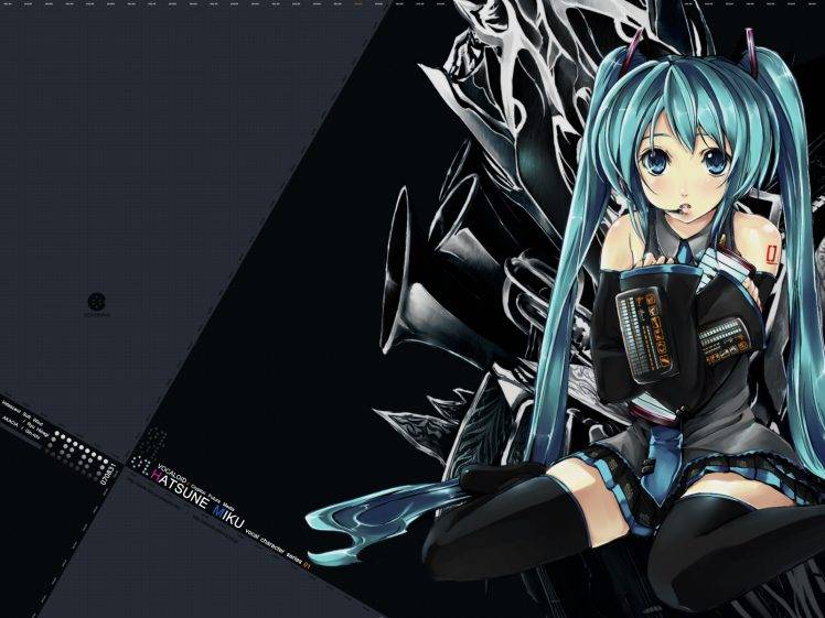 anime Girls, Hatsune Miku, Vocaloid HD Wallpaper Desktop Background