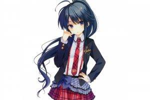 anime Girls, Ponytail, School Uniform, Black Hair, Schoolgirls