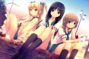 anime Girls, Coffee Kizoku, Hoshimiya Miyu, Kunimura Kotone, Nanjou Rena, Cure Girl