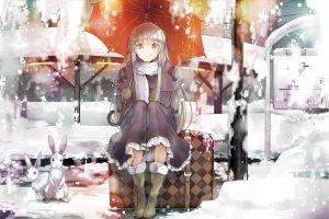 anime Girls, Umbrella, Yosuga No Sora, Kasugano Sora