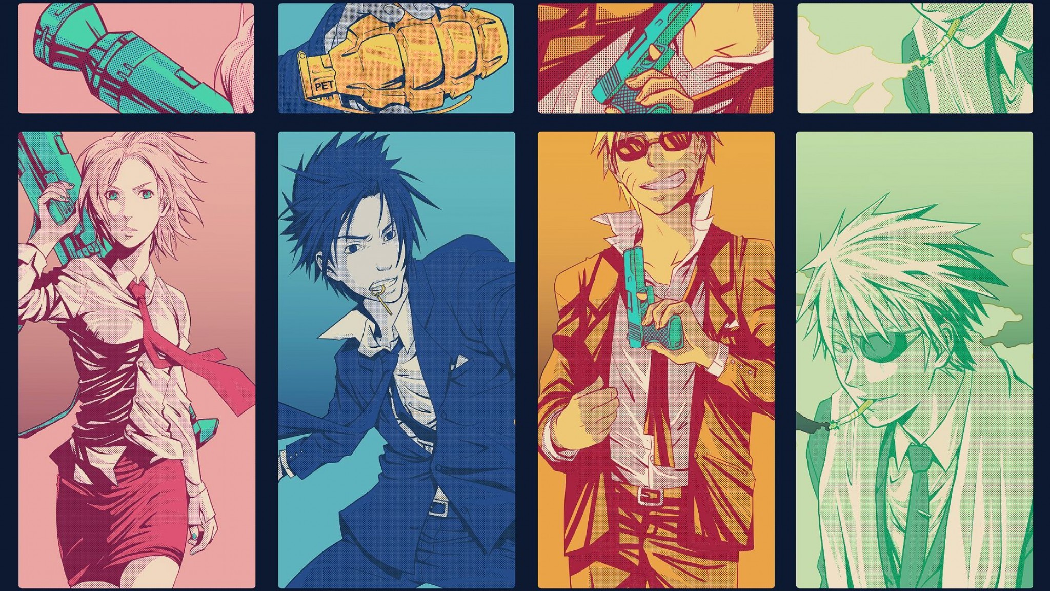 Naruto Shippuuden, Hatake Kakashi, Haruno Sakura, Uchiha Sasuke, Uzumaki Naruto, Panels Wallpaper
