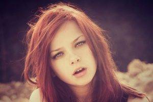 women, Face, Green Eyes, Hipster Photography