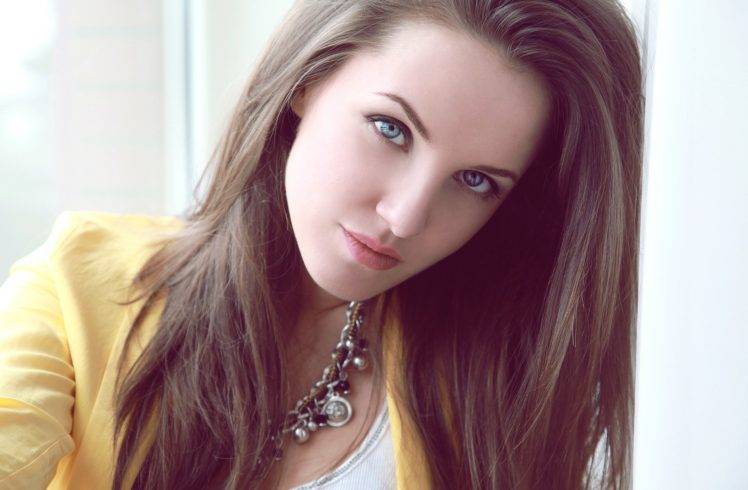 women, Kristina Rodionova, Blue Eyes HD Wallpaper Desktop Background