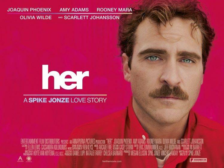 Film Posters, Her (movie), Spike Jonze, Joaquin Phoenix HD Wallpaper Desktop Background