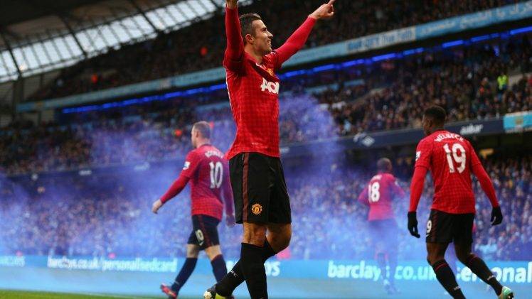 Manchester United, Robin Van Persie HD Wallpaper Desktop Background
