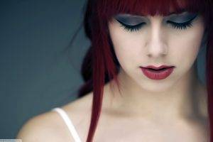 redhead, Red Lipstick, Women