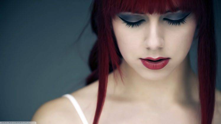 redhead, Red Lipstick, Women HD Wallpaper Desktop Background