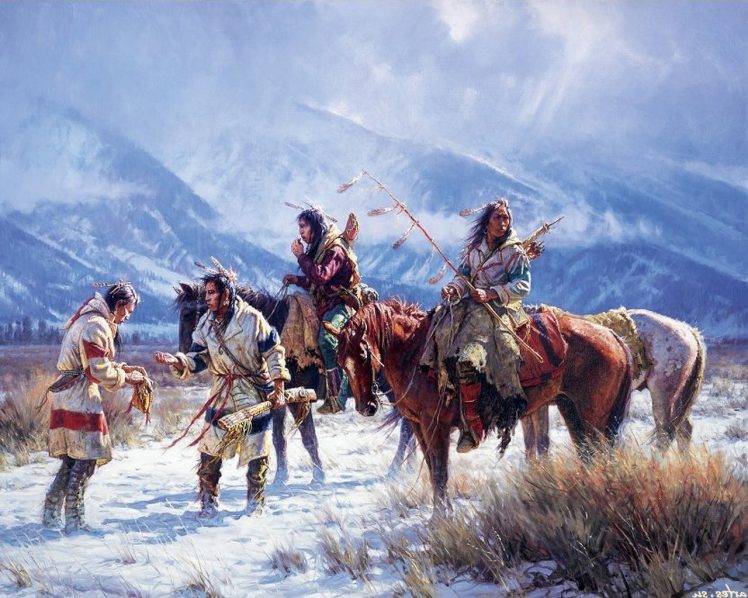 Native Americans, Nature, Artwork HD Wallpaper Desktop Background