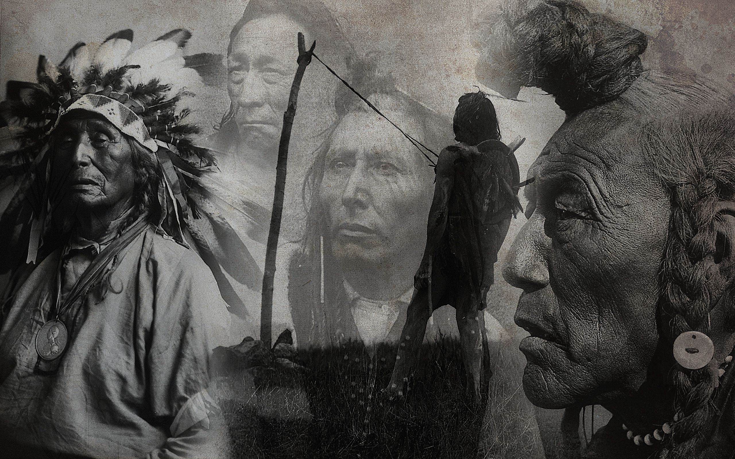 Native Americans, Nature, Gray, Artwork Wallpaper