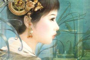 women, Asian, Artwork