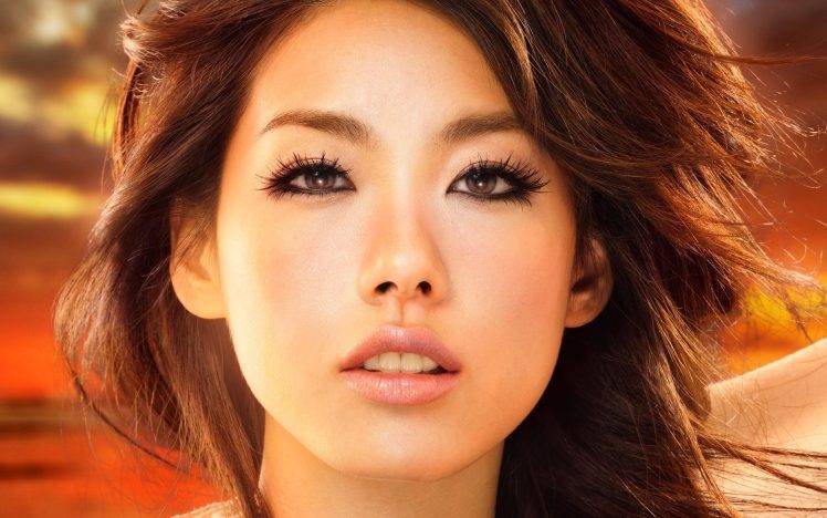 women, Asian, Face, Brown Eyes HD Wallpaper Desktop Background