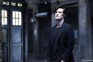 Doctor Who, The Doctor, Matt Smith, Men, TARDIS, Eleventh Doctor