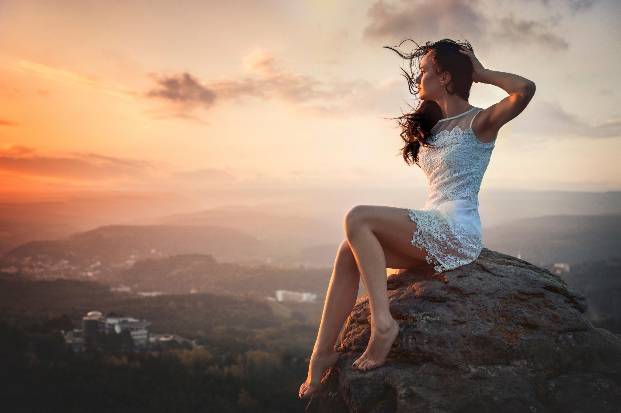 women, Brunette Wallpaper