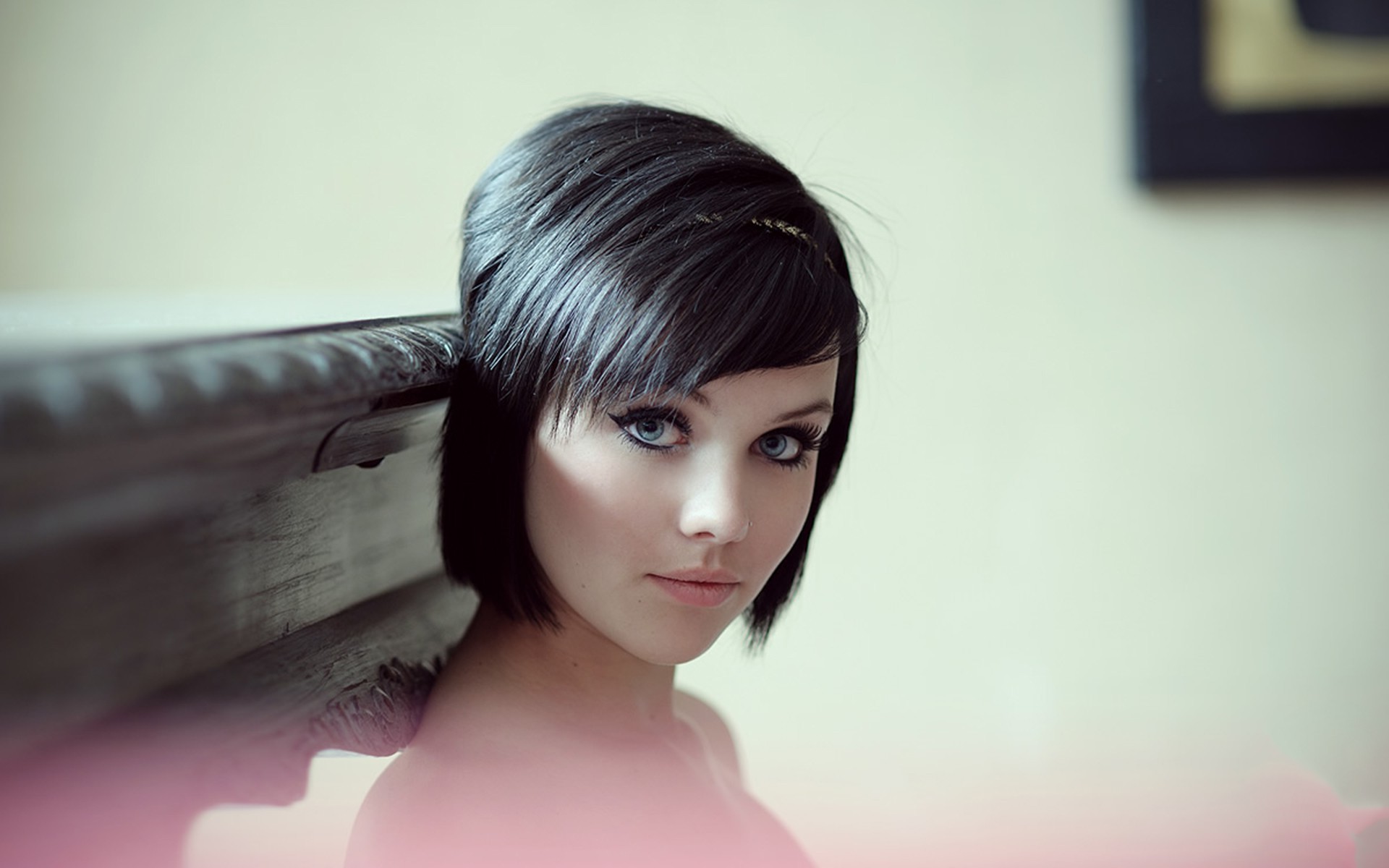 Women Model Black Hair Melissa Clarke Wallpapers Hd