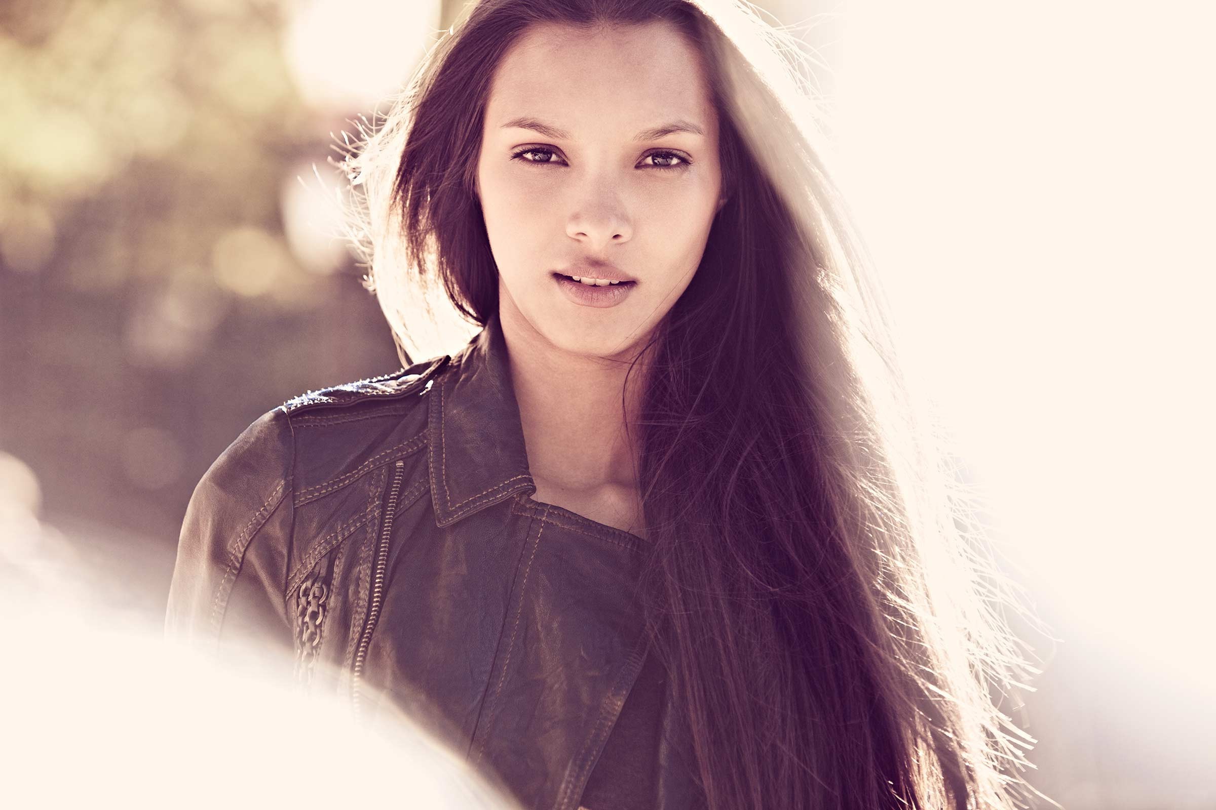 women, Lais Ribeiro, Brunette, Leather Wallpaper