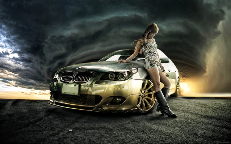concept Art, Women With Cars HD Wallpaper Desktop Background