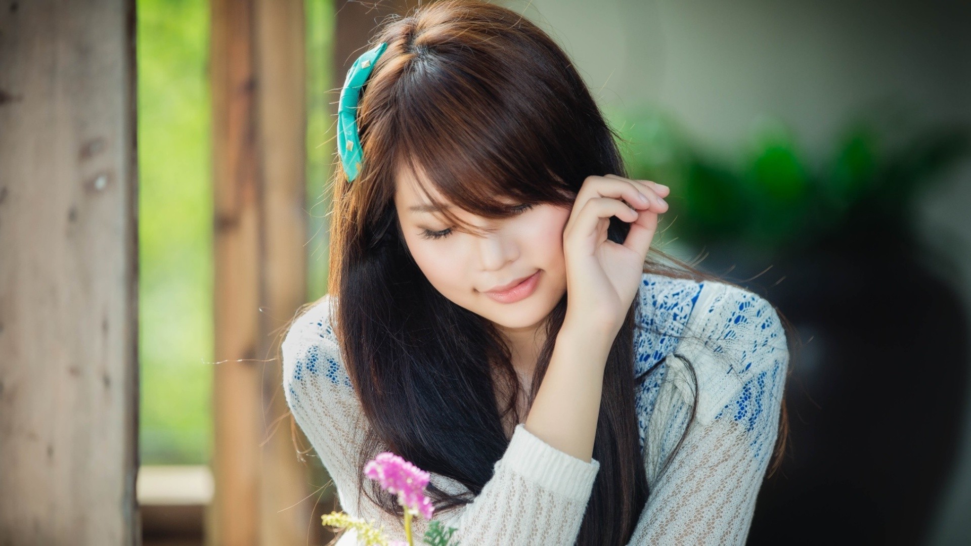 women, Asian, Face Wallpaper