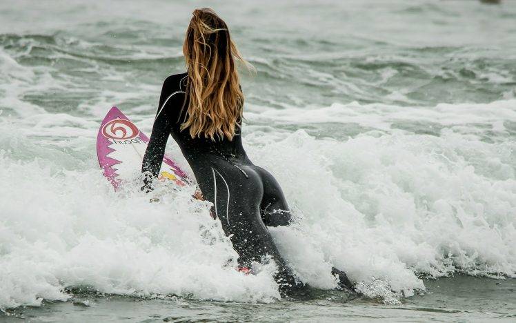 women, Sports, Surfers HD Wallpaper Desktop Background