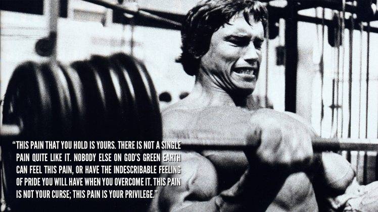 Arnold Schwarzenegger, Motivational, Quote, Bodybuilding, Bodybuilder HD Wallpaper Desktop Background