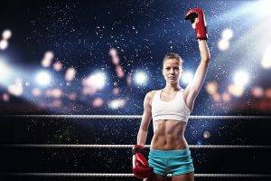 women, Sports, Boxing, Armpits