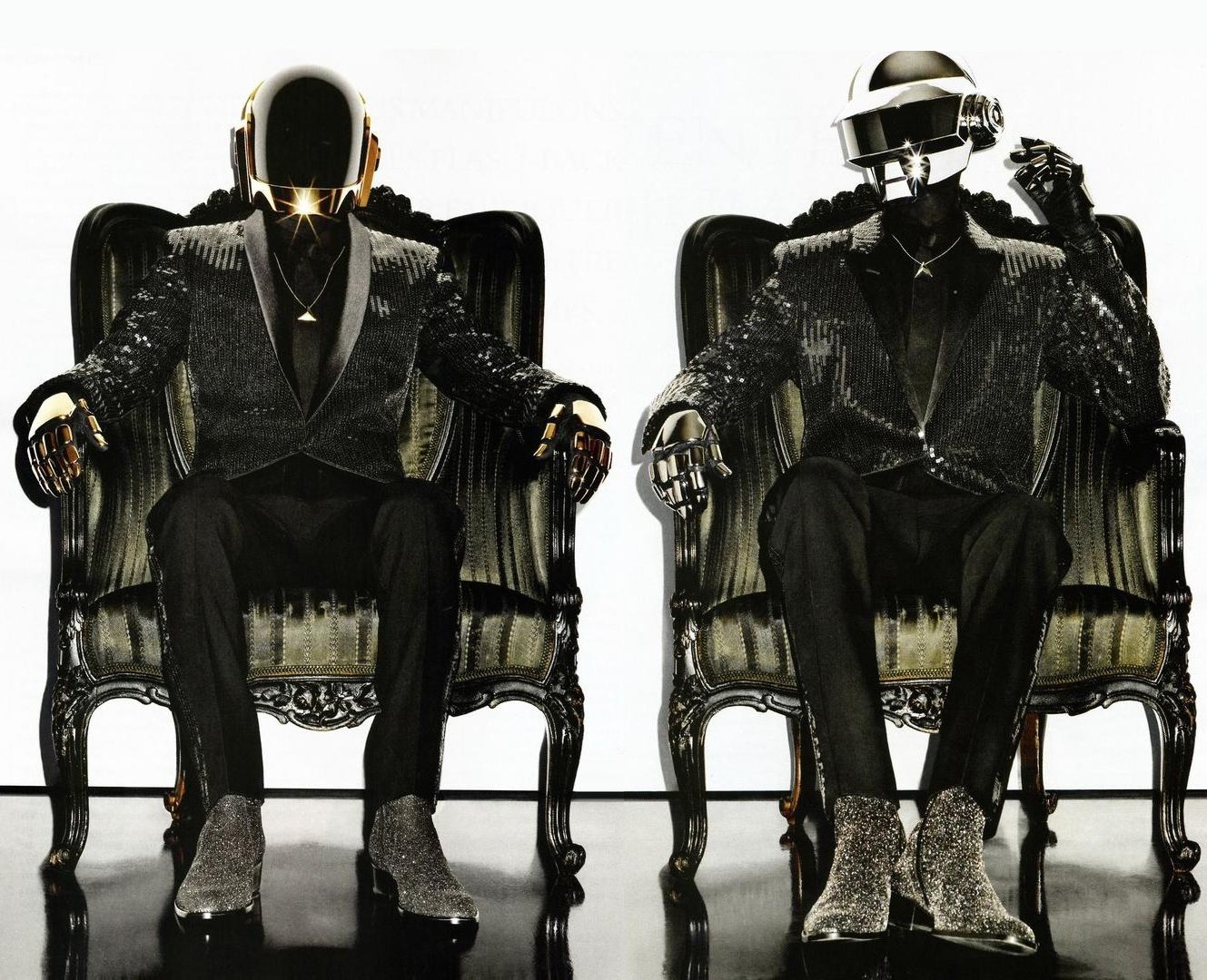 men, Daft Punk, Throne Wallpaper