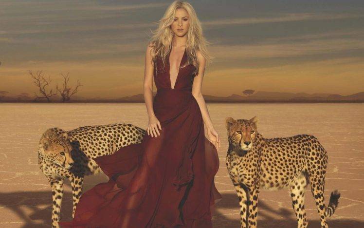 Shakira, Leopard, Singer, Desert HD Wallpaper Desktop Background