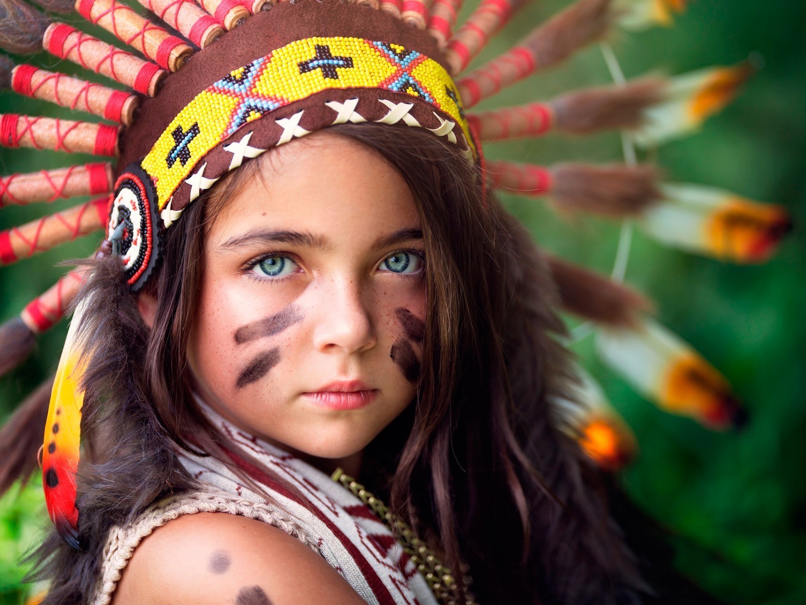 Indian, Face Paint, Children, Headdress Wallpapers HD / Desktop and ...