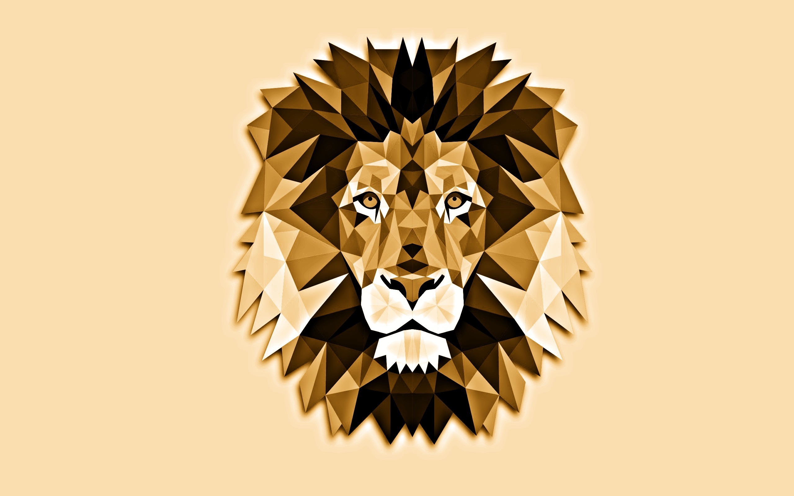 minimalism lion Wallpaper