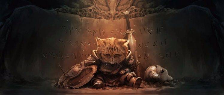 cat the elder scrolls v skyrim HD Wallpaper Desktop Background