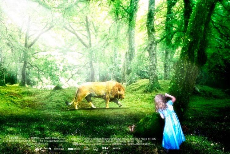 children lion forest clearing HD Wallpaper Desktop Background