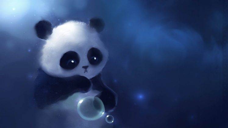 panda animals artwork HD Wallpaper Desktop Background