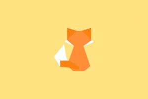 minimalism cat fox