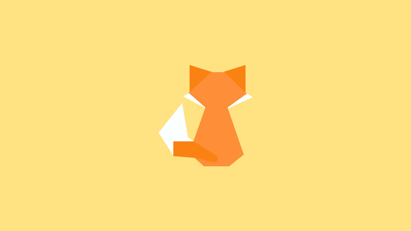 minimalism cat fox Wallpaper