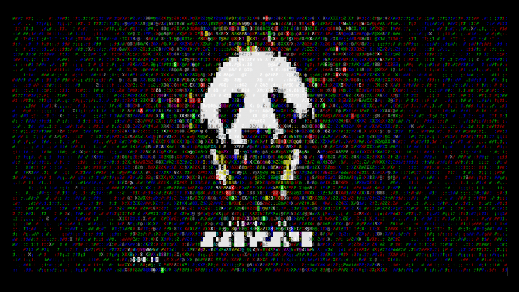 panda ascii art HD Wallpaper Desktop Background