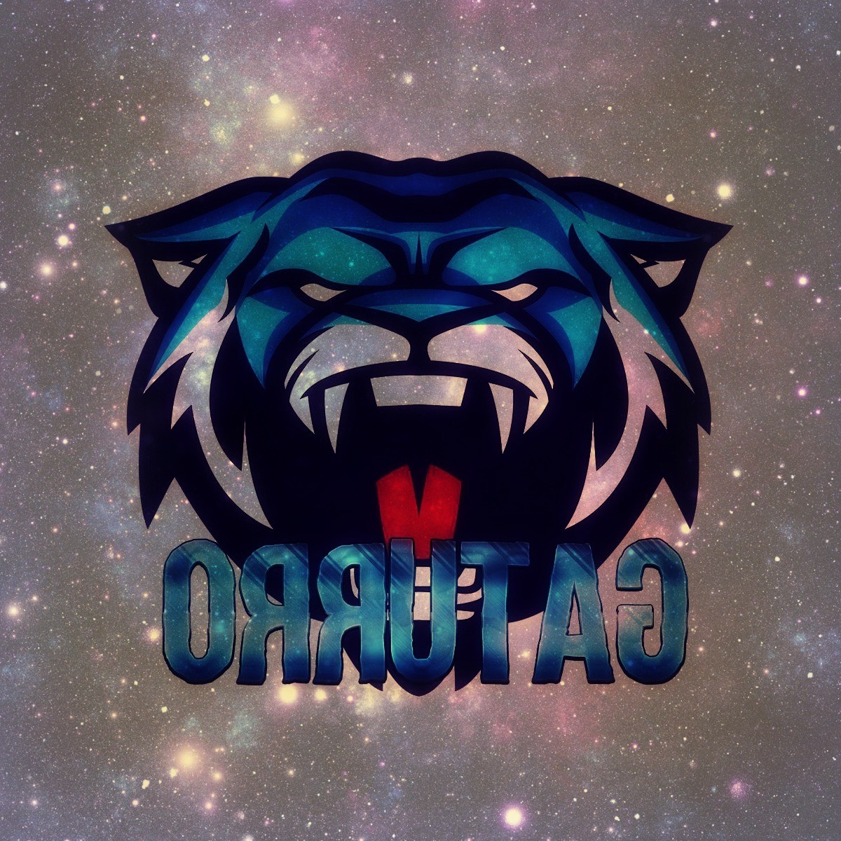 cat tiger blue Wallpaper