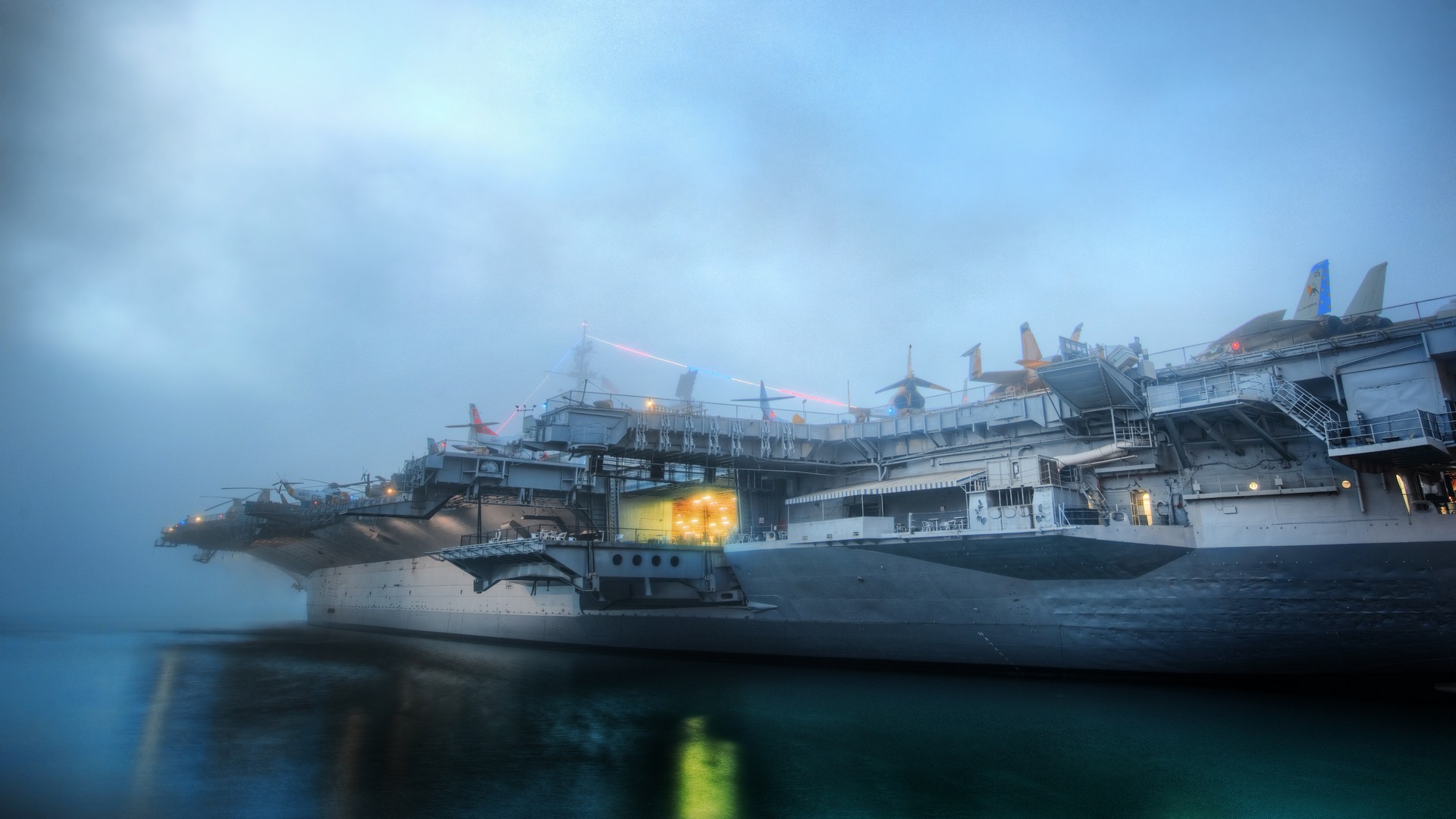 sea ship aircraft carrier Wallpaper