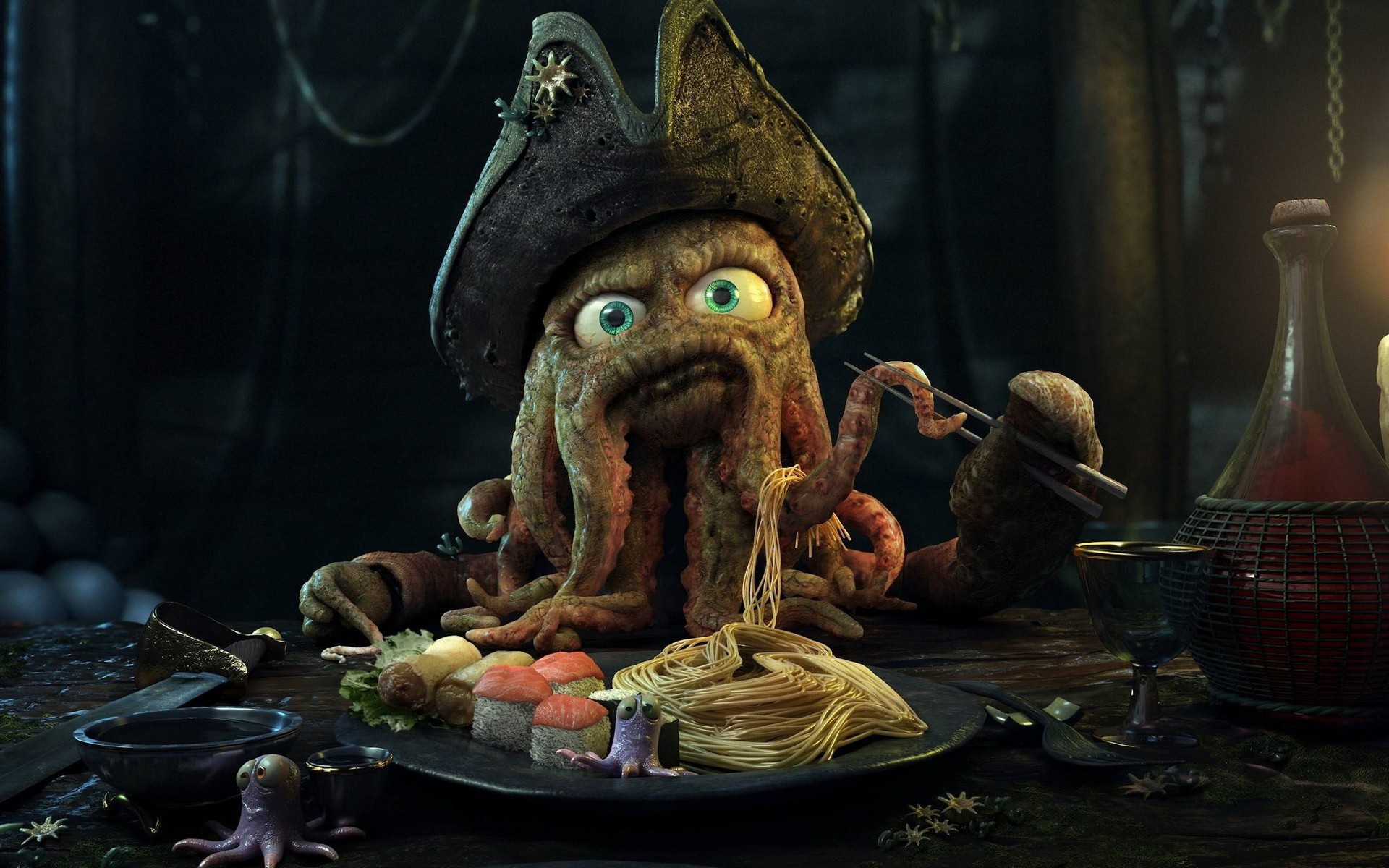 pirates of the caribbean davy jones Wallpapers HD / Desktop and Mobile