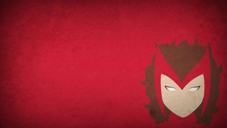 minimalism blo0p scarlet witch red background superhero marvel heroes HD Wallpaper Desktop Background