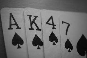 ak 47 playing cards