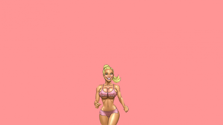 blonde bimbofetish cartoon HD Wallpaper Desktop Background