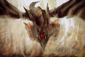 yu gi oh red eyes darkness dragon dragon cave comic art konami trading card games