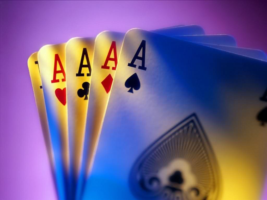 heart aces cards spades diamonds clubs Wallpaper