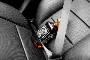 whiskey jack daniels alcohol car interior