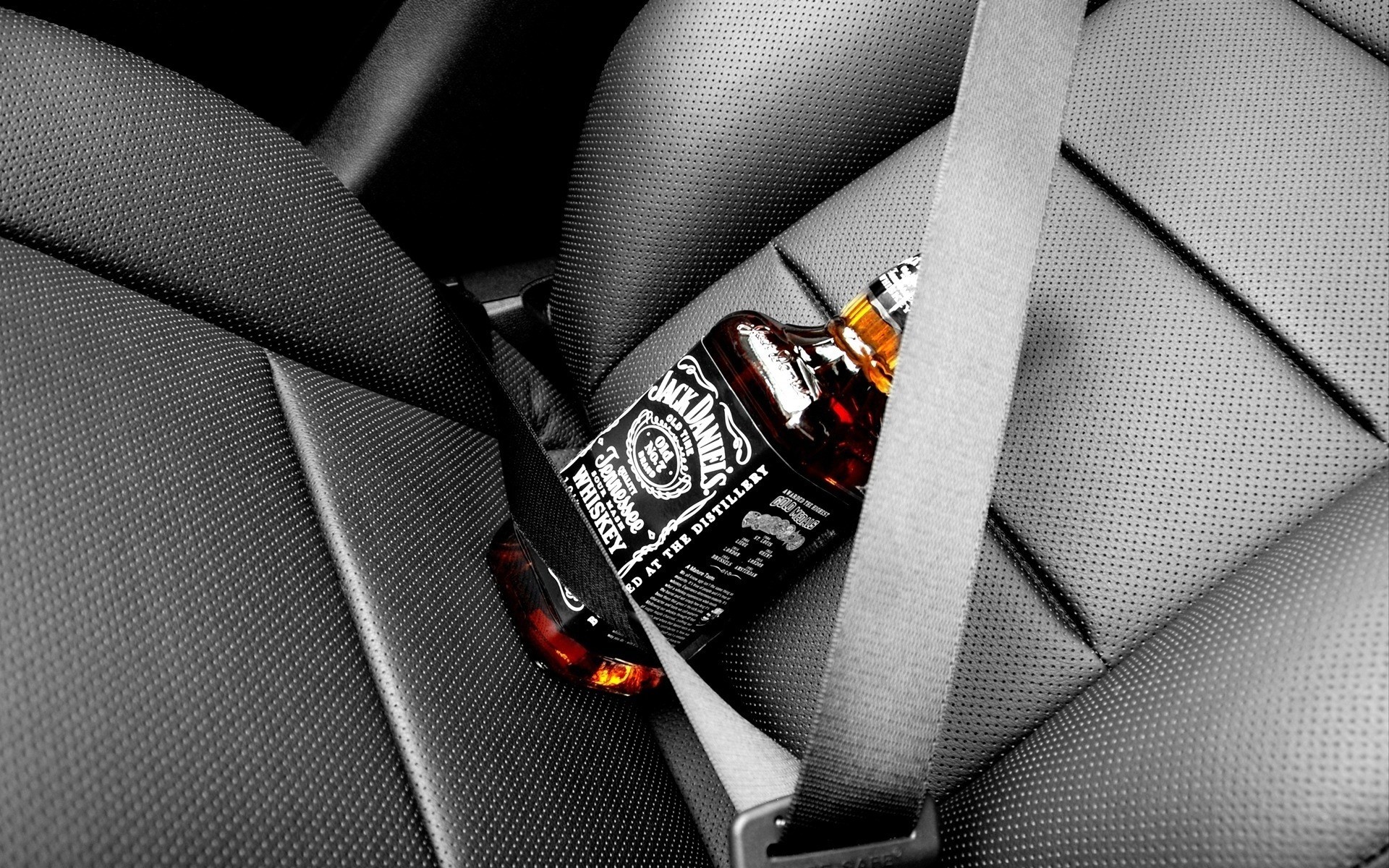 whiskey jack daniels alcohol car interior Wallpaper